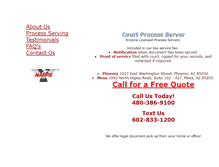 Tablet Screenshot of courtprocessserver.com